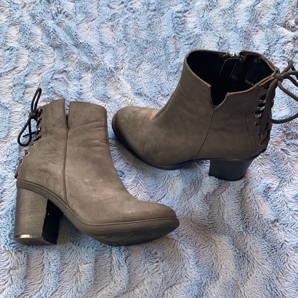 Grey booties